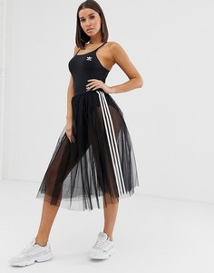 Черная юбка из тюля adidas Originals - Черный