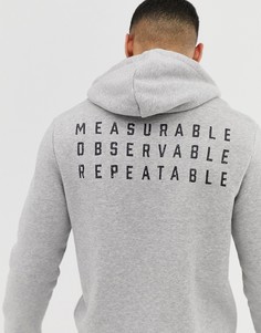 Серое худи с логотипом Reebok Crossfit - Серый