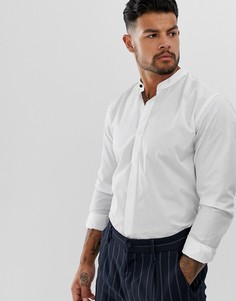 Приталенная рубашка с воротником на пуговице Harry Brown - Белый