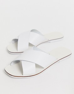 Кожаные сандалии Pieces - Белый