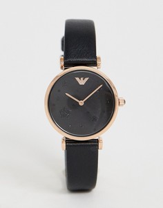 Часы с кожаным ремешком Emporio Armani AR11225 - Gianni T-Bar - Черный