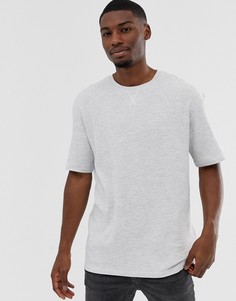 Футболка из вафельного трикотажа с заниженной линией плеч Jack & Jones - Core - Белый