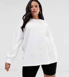 Легкий белый oversize-свитшот ASOS DESIGN Curve - Белый