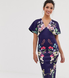 Эксклюзивное облегающее платье с рукавами кимоно True Violet - Мульти