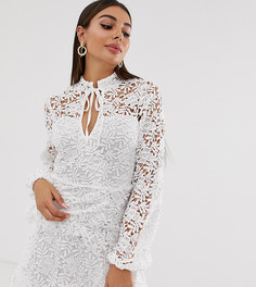 Белое многослойное платье мини с завязкой спереди Missguided - Белый