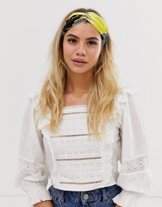 Повязка на голову с пальмовым и цветочным принтом ASOS DESIGN - Мульти