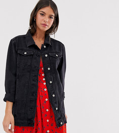 Джинсовая oversize-куртка бойфренда Brave Soul Tall - Черный