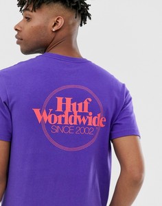 Фиолетовая футболка HUF - Фиолетовый