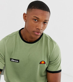 Зеленая футболка с контрастной окантовкой и логотипом ellesse Diego эксклюзивно для ASOS - Зеленый