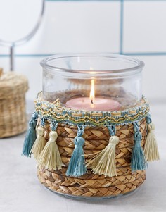 Подсвечник с кисточками Koopmans - Синий