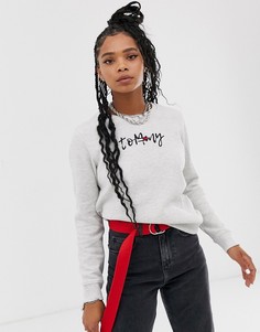 Свитшот с логотипом Tommy Jeans Essential - Серый