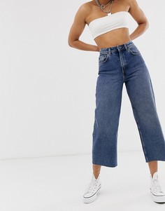 Широкие укороченные джинсы Cheap Monday - Ally - Синий