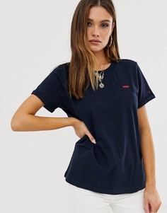 Футболка с логотипом-флажком Tommy Hilfiger - Talita - Темно-синий