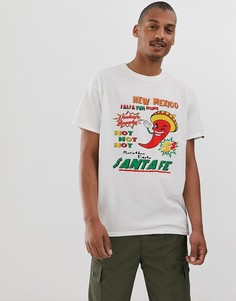 Белая футболка с принтом Vintage Supply - Белый