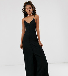 Фактурное платье макси на пуговицах эксклюзивно от ASOS DESIGN Tall - Красный
