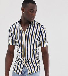 Белая рубашка классического кроя в полоску ASOS DESIGN Tall - Белый