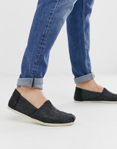 Серые трикотажные слипоны Toms alpargata - Серый