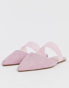 Сиреневые балетки из гибкого пластика ASOS DESIGN Liquid - Фиолетовый