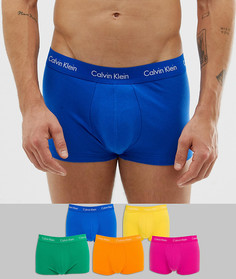 Набор из 5 хлопковых эластичных боксеров-брифов с заниженной талией Calvin Klein Pride - Мульти