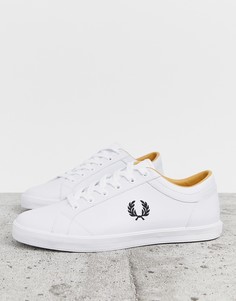 Белые кожаные кроссовки Fred Perry baseline - Белый