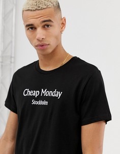 Футболка с логотипом Cheap Monday - Черный