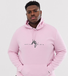 Розовый худи с надписью maison River Island Big & Tall - Розовый
