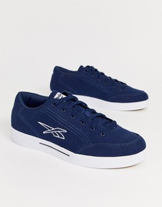 Синие парусиновые кроссовки с логотипом Reebok - Темно-синий