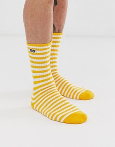 Желтые носки в полоску Obey Dale II - Желтый