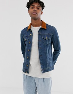 Синяя джинсовая куртка с воротником Brooklyn Supply Co - Синий