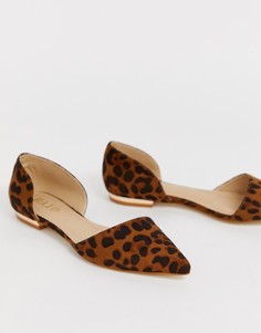 Туфли на плоской подошве с леопардовым принтом RAID - Мульти