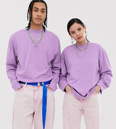 Сиреневый лонгслив COLLUSION Unisex - Фиолетовый