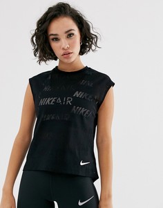 Черный топ Nike Air - Черный