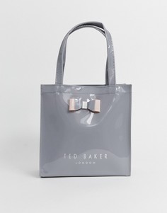 Маленькая мягкая сумка Ted Baker - silcon - Серый
