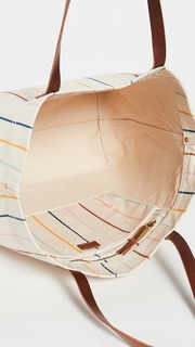 Madewell Printed Stripe Canvas Tote