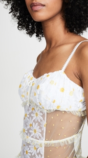 For Love & Lemons Sugar Plum Thong Bodysuit