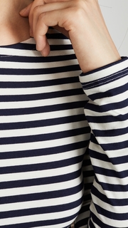 LAGENCE Tess Crew Neck Long Sleeve Tee