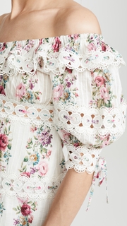 Zimmermann Honour Pintuck Panel Mini Dress