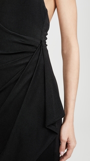 alice + olivia Marx Halter Neck Drape Dress