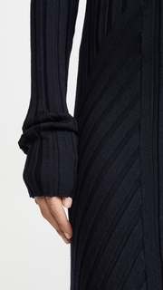Helmut Lang Fine Wool Rib Dress