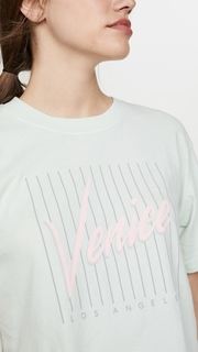 David Lerner 80s Venice Boxy Crop Tee