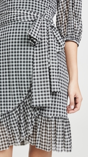 GANNI Printed Mesh Dress