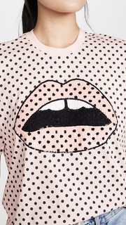 Markus Lupfer Alex Polka Dot Lip Tee