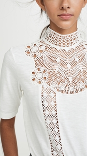 Scotch & Soda/Maison Scotch Lace Patch Tee