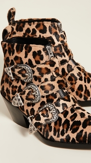 R13 Three Buckle Ankle Boots