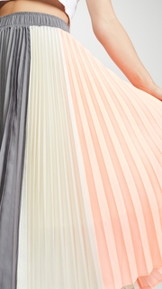 Clu Paneled Pleated Skirt