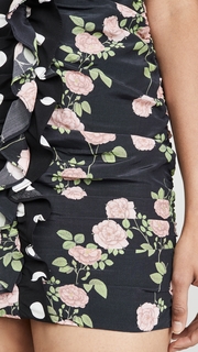 For Love & Lemons Mochi Shirred Mini Dress