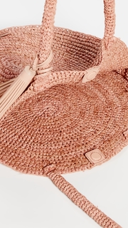 Loeffler Randall Large Straw Circle Tote Bag
