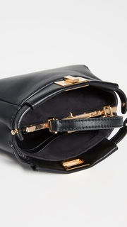What Goes Around Comes Around Fendi Black Leather Peekaboo Micro Bag