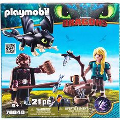 Игровой набор Playmobil Dragons "Викинг и Астрид"