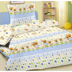 Детское постельное белье 3 предмета Letto, простыня на резинке, BGR-15